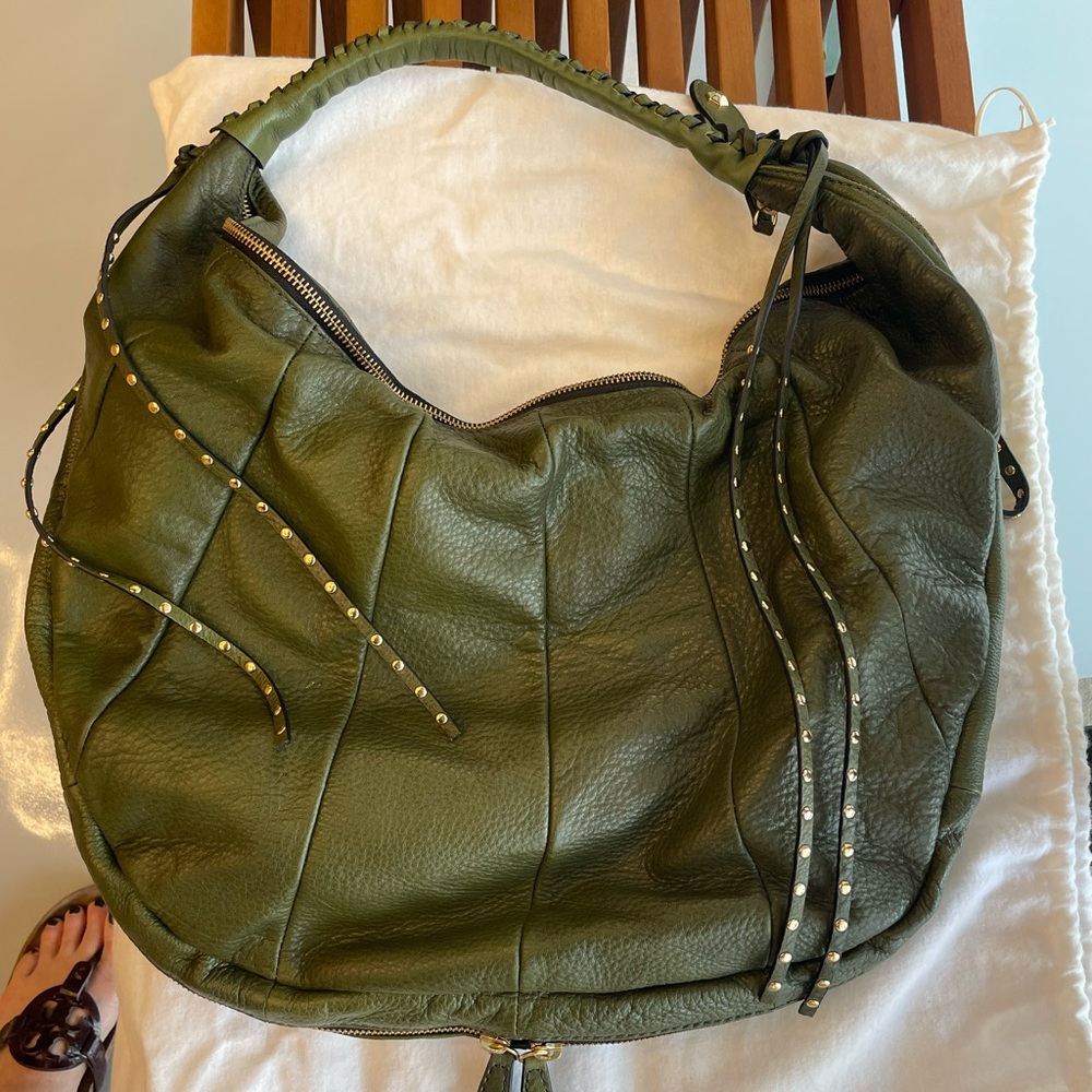 Beautiful Oryany Green Leather Handbag
